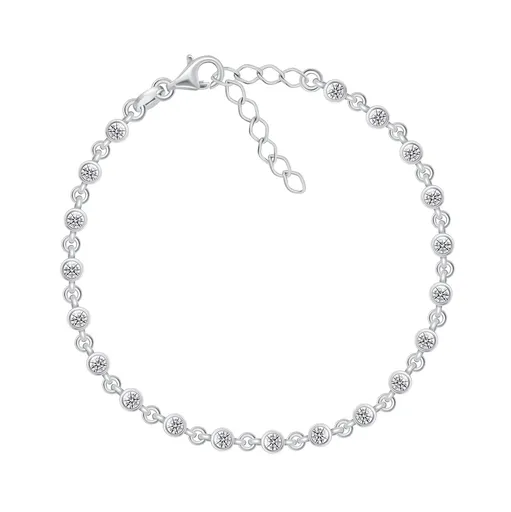 Brilio Silver Brățară fermecătoare din argint cu zirconi BRC110W
