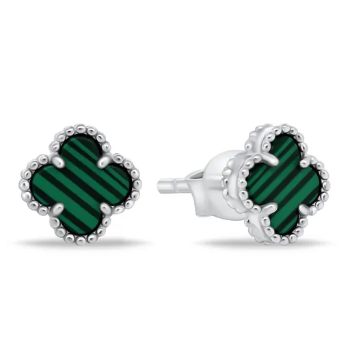 Brilio Silver Cercei la modă din argint Trifoi EA911WG