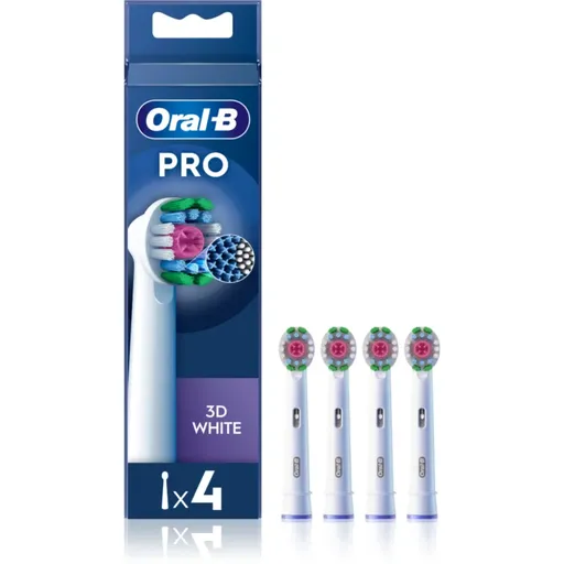 Oral-B PRO 3D White capete de schimb pentru periuta de dinti 4 buc