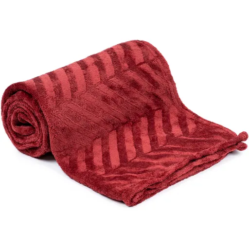 Pătură Sava bordo, 130 x 160 cm, vișiniu