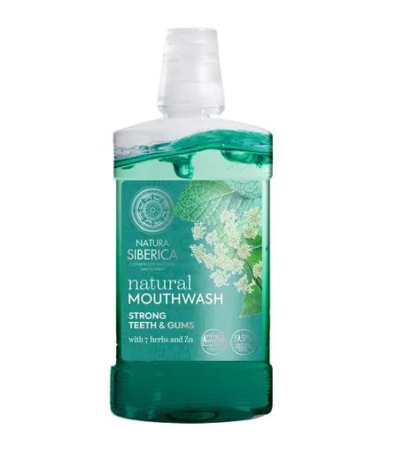 Natura Siberica Apă de gură naturală cu 7 Ierburi siberiene și zinc (Natural Mouthwash) 520 ml