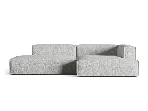 Coltar modular dreapta 4 locuri, Nuria-260, Micadoni Home, 312x147x72 cm, tesatura boucle, argintiu