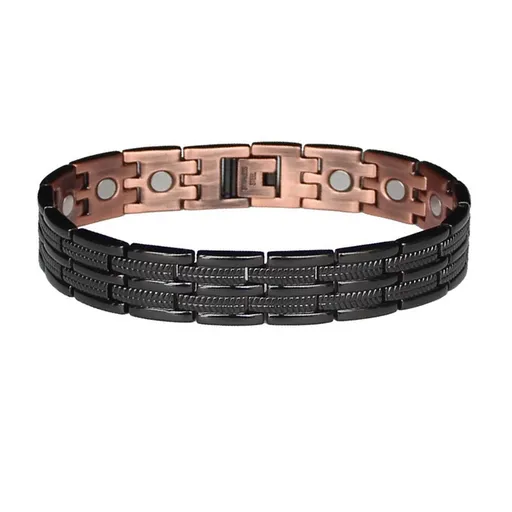 Euro Trade Plus Brățară magnetică din cupru 13 mm - neagră