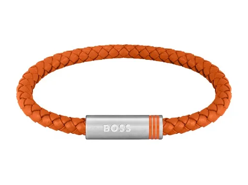 Hugo Boss Brățară stilată din piele Ares Single 1580625