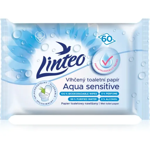 Linteo Aqua Sensitive hârtie igienică umedă 60 buc