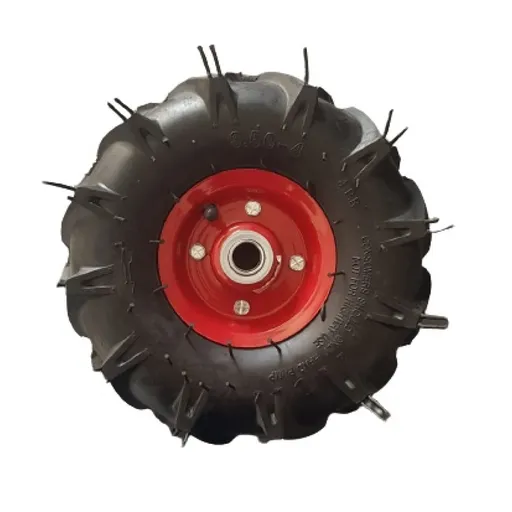 Roata roaba - TT - ax 20mm - rulment - crampoane - 3.50-4 4PR