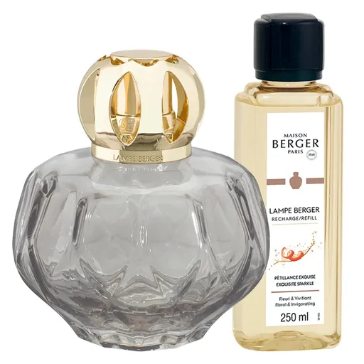 Maison Berger Paris Set cadou lampă catalitică Rosalie gri + refill Strălucire intensă 250 ml