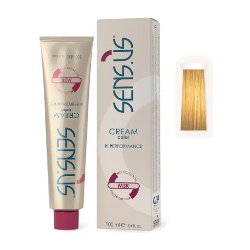 Vopsea de Par Permanenta Modulator, Galben, Sensus Cream Color Hi Performance M3K, 100 ml