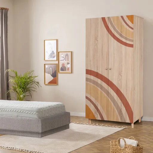 Dulap pentru haine, Hanah Home, Lidya 2 -978, 90x192x52 cm, Sonomo