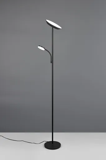 Lampadar Specter, RL NOW, 25/9.3x178 cm, 17W/4.5, 2x SMD, metal, negru mat