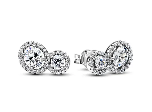 Pandora Cercei de argint Aureolă îmbrățișată Timeless 293774C01