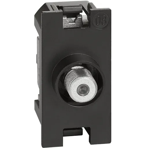 Priza tv tip F Bticino Living Now K4202F, alb, negru