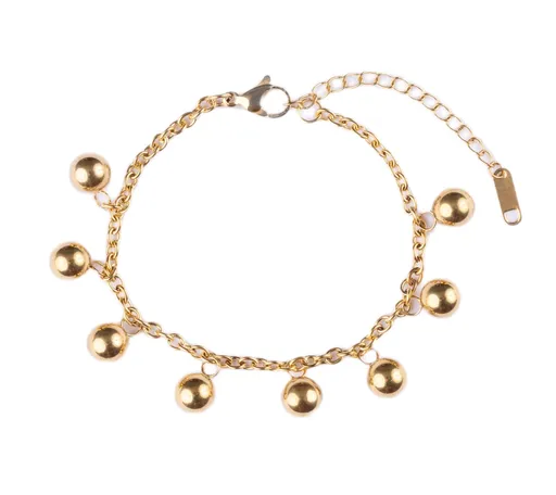 Marc Malone Brățară decentă placată cu aur cu pandantive Velin MCB250376G