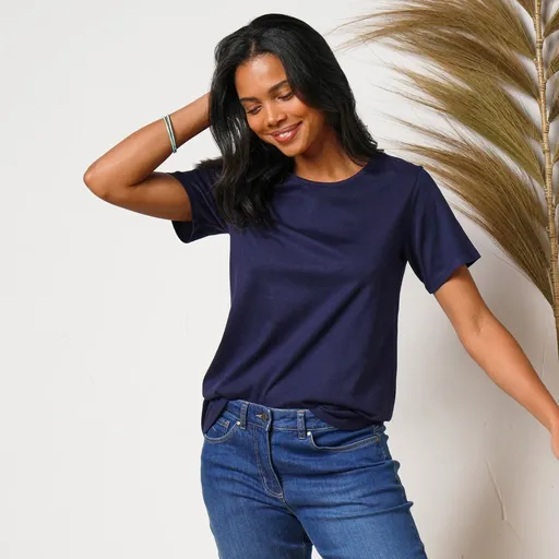 Tricou de culoare solidă cu mâneci scurte