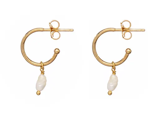 Alisia Cercei eleganți placați cu aur cu perlă naturală AL1662.01.000