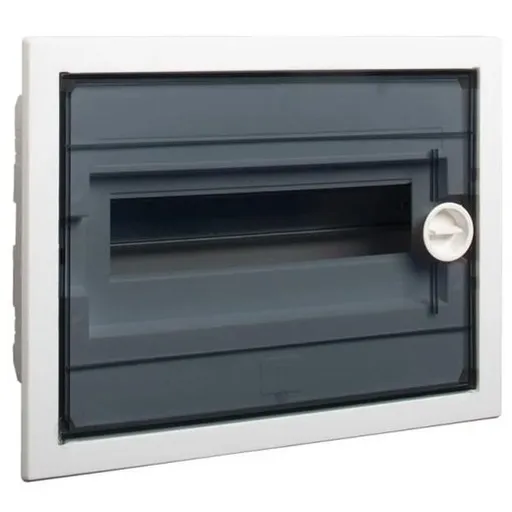 Cofret de distributie din plastic, Noark 101529 PXF 12T, usa plata trasparenta, montare incastrata , IP40, 1 rand, 12 module