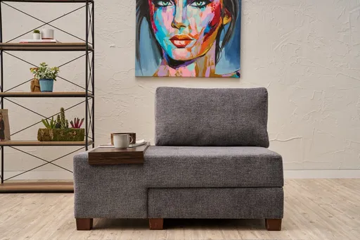 Fotoliu extensibil, Atelier del Sofa, 825BLC4708, Gri