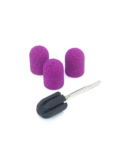 Suport + 3 Smirghel 10 x 15 mm - 120 Set, Lilac
