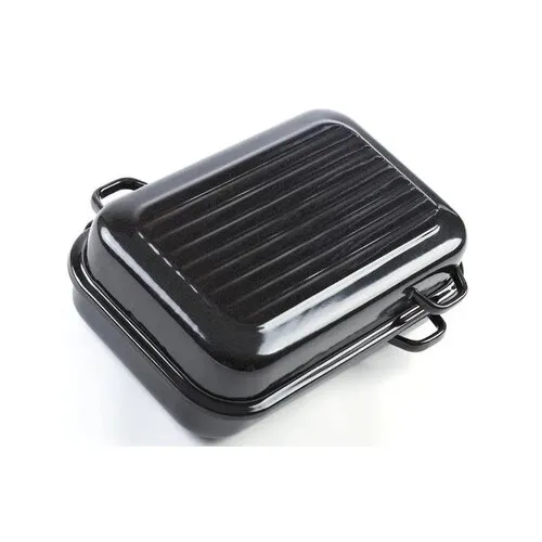 Belis Tigaie smaltată cu nervuri și mânerelaterale, 40 cm