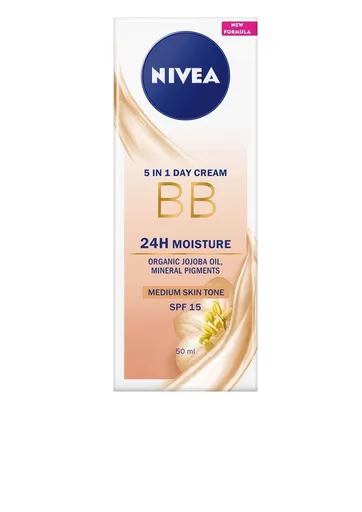 Nivea 5 în 1 BB Cream SPF 15 (5in1 Beautifying Moisturizer) 50 ml Dark