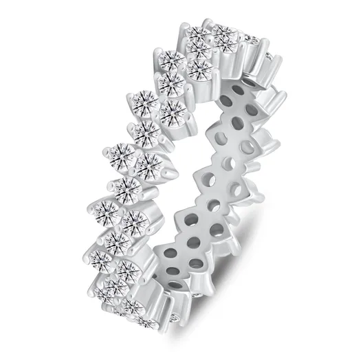 Brilio Silver Inel de argint cu zirconi strălucitori RI137W 52 mm