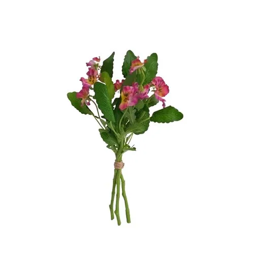 Buchet artificial Panseluță bordo, 37 cm, vișiniu