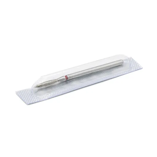 Bit (Cap) Freaz Diamantat pentru Cuticule, Flacara Rosu, 243L-021R