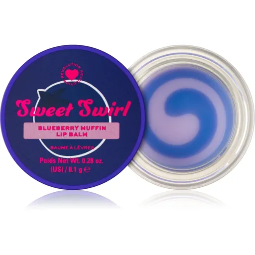 I Heart Revolution Sweet Swirl Lip Mask Balsam de buze hidratant culoare Blueberry Muffin 8.1 g