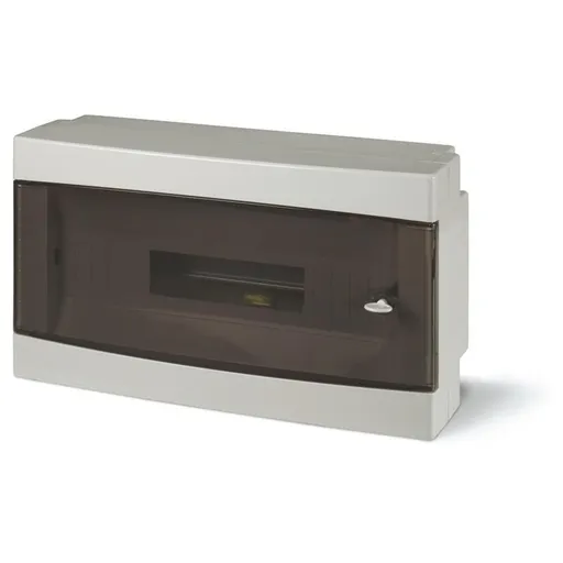 Tablou PT 18M, Scame 673.2018B, IP40 montare suprafata, 18 module. 434x250x140mm ALB