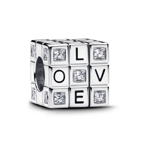 Pandora Mărgea argintie Cub de joc în mișcare Moments 793672C01