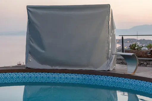 Husa pentru leagan de gradina, Hanah Home, Luna 2600, 202x190x130 cm, Gri