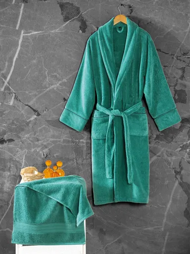 Set halate de baie, L'essentiel Maison, Exclusive, Verde