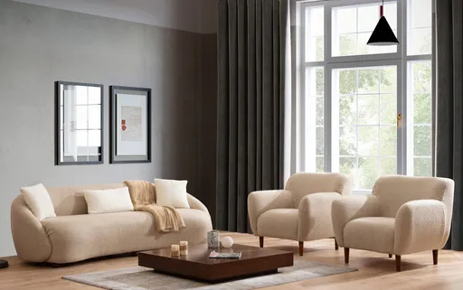 Canapea 3 locuri, Atelier del Sofa, 569HLN1138, Cappuccino