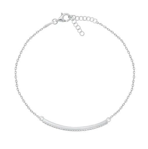 Brilio Silver Brățară elegantă din argint cu zirconi BRC133W