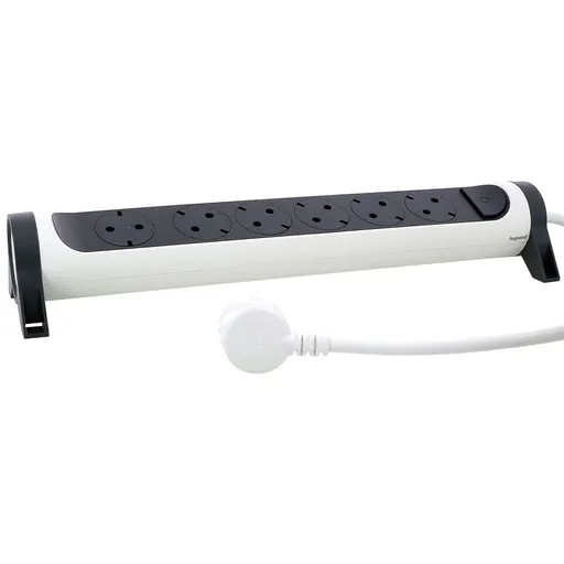 Prelungitor rotativ 6 prize, 3 m, protectie copii Legrand 694539