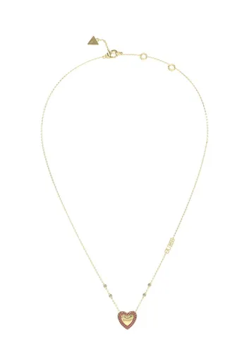 Guess Colier in formă de inimă placat cu aur Beloved JUBN05007JWYGPKT/U