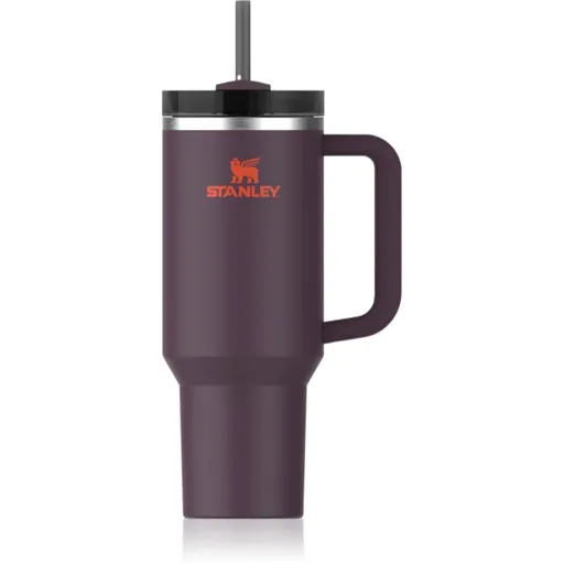 Stanley Quencher H2.O FlowState™ Tumbler pahar din oțel inoxidabil cu pai mare Plum 1180 ml