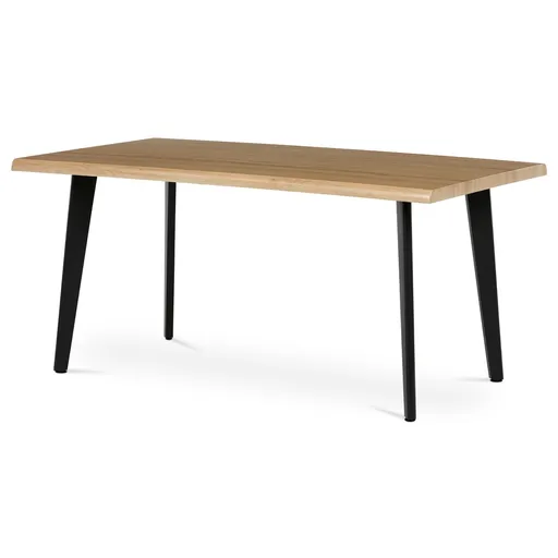 Masă de sufragerie 160 x 90 cm, lemn vechi, maro deschis