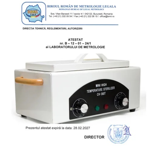 Pupinel Calibrat, Sterilizator Profesional CH-360T