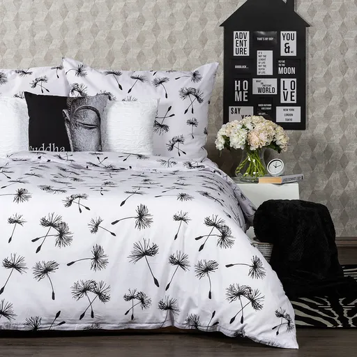 Lenjerie de pat 4Home Dandelion, din bumbac, 140 x 200 cm, 70 x 90 cm