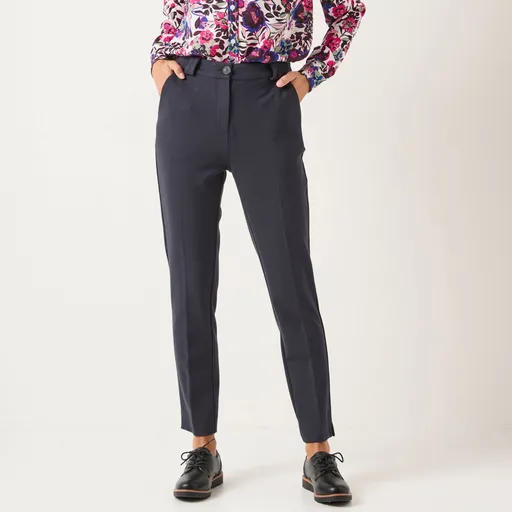 Pantaloni țigară tricotați Milano în culori uni