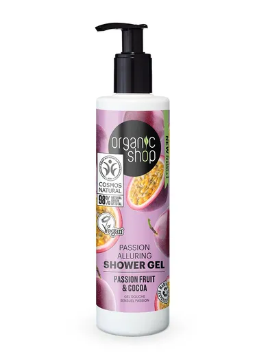 Organic Shop Gel de duș seducător Maracuja și cacao (Passion Alluring Shower Gel) 280 ml