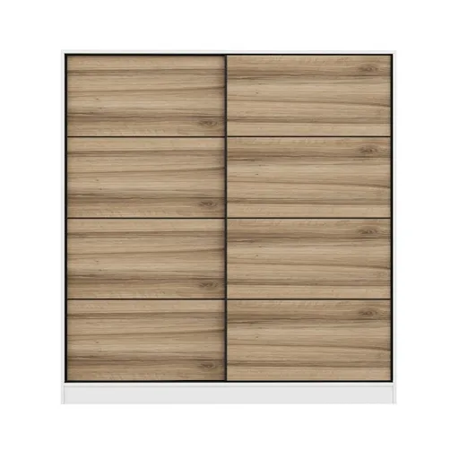 Dulap pentru haine, Hanah Home, Kale, 180x210x52 cm, Alb / Dore