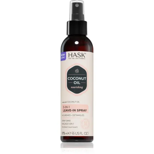 HASK Monoi Coconut Oil spray care nu necesita clatire pentru un par stralucitor si catifelat 175 ml