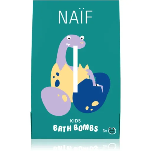 Naif Kids Bath Bombs bombă de baie pentru copii 3x40 g