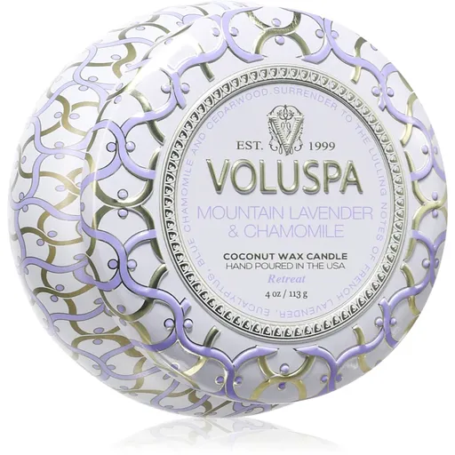 VOLUSPA Maison Blanc Mountain Lavender & Chamomile lumânare parfumată 113 g