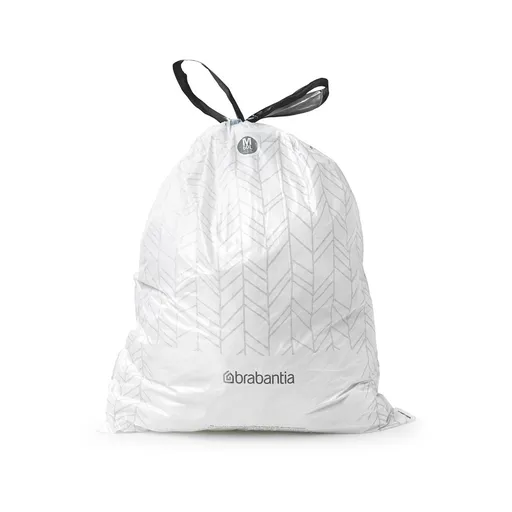 Saci de gunoi Brabantia PerfectFit Bo 1004145, mărimea M, 60 l, 10 buc, alb