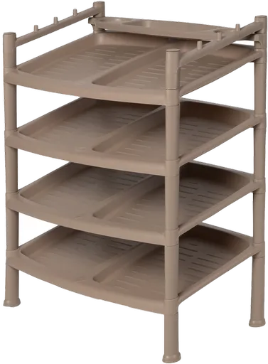 Botnik 4 etaje Brown 52 x 34 x 67 cm, maro