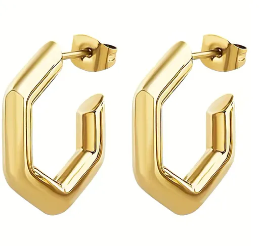 BREIL Cercei de modă placați cu aur Hexagonia TJ3511