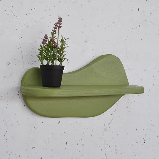 Raft de perete, Hanah Home, Meh224, 35x18x11 cm, Verde deschis